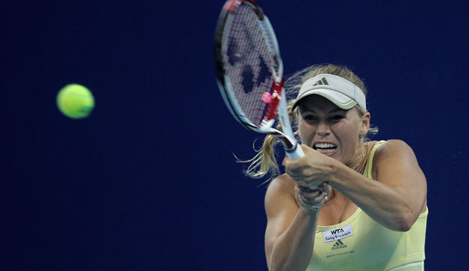 Die Weltranglistenerste Caroline Wozniacki spielt beim WTA-Masters in Istanbul gegen Petra Kvitova