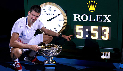 Novak Djokovic holte sich bei den Australian Open seinen fünften Grand-Slam-Titel