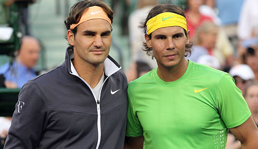 Im Tourkalender-Streit nicht Seite an Seite vereint: Roger Federer (l.) und Rafael Nadal.