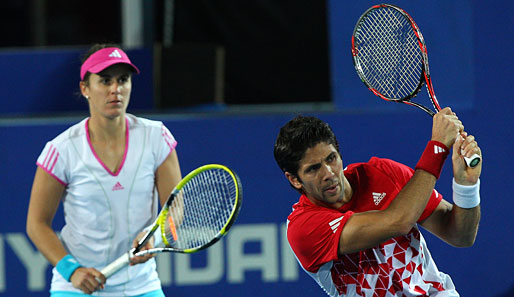 Anabel Medina Garrigues (l.) und Fernando Verdasco (r.) setzten sich gegen Australien durch