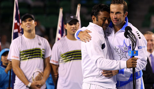 Leander Paes und Radek Stepanek sicherten sich den Doppeltitel bei den Australian Open