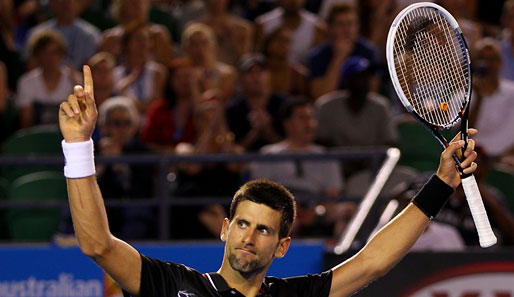 Ein hartes Stück Arbeit: Novak Djokovic ringt Lleyton Hewitt in vier Sätzen nieder