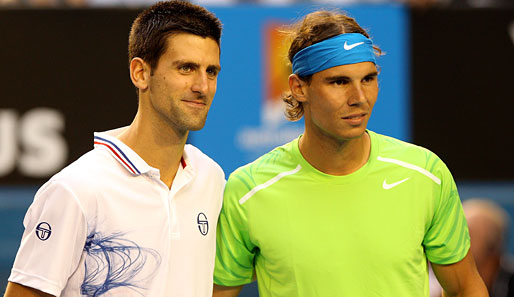 Novak Djokovic und Rafael Nadal liefern sich einen Schaukampf für den guten Zweck
