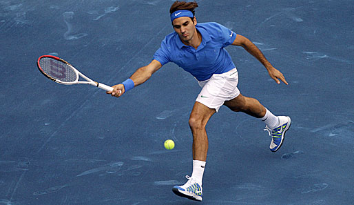 Roger Federer steht gegen Thomas Berdych im ATP-Turnier von Madrid