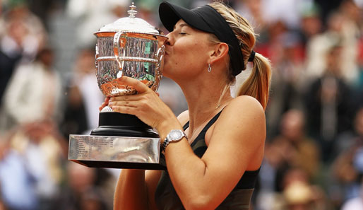 Geschafft! Mit dem Erfolg in Paris hat Maria Scharapowa den Karriere-Grand-Slam perfekt gemacht