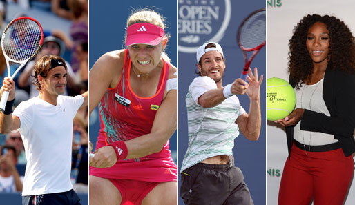Roger Federer und Serena Williams gehen als Favoriten in die US Open 2012