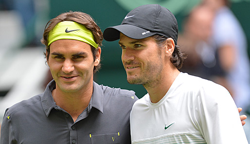 Roger Federer (l.) und Tommy Haas dürfen sich auf zahlreiche Fans in Brasilien freuen