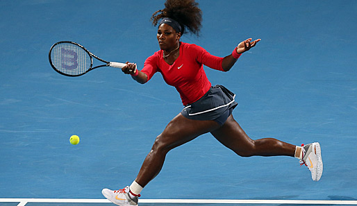 Serena Williams spazierte im Finale von Brisbane regelrecht zum ersten Titel des Jahres