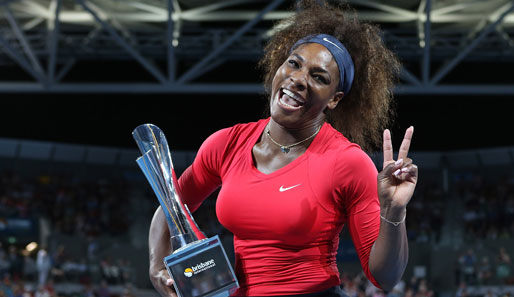 In Brisbane setzte Serena Williams zu Beginn des Jahres direkt wieder ein Ausrufezeichen