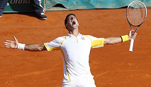 Novak Djokovic dominierte den ersten Satz und gewann zum ersten Mal auf Sand gegen Nadal