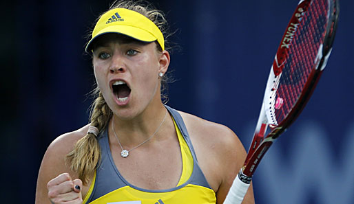 Nach ihrem Sieg gegen Maria Kirilenko steht Angelique Kerber im Finale des WTA-Turniers in Moterrey