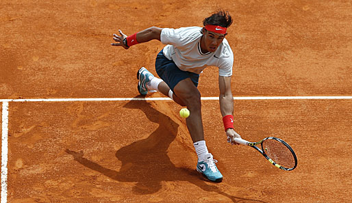 Sandplatzkönig Rafael Nadal tat sich im zweiten Satz extrem schwer gegen Jo-Wilfried Tsonga