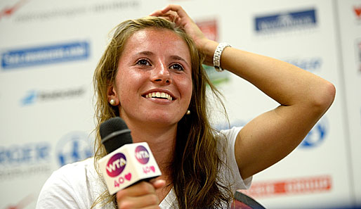Annika Beck ist schon in der ersten Runde an Simona Halep gescheitert
