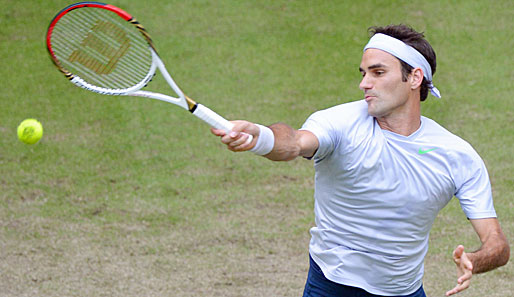 Der weltranglistendritte Roger Federer ist im Jahr 2013 noch ohne Turniersieg