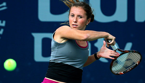 Annika Beck scheiterte in Dubai im Achtelfinale gegen Caroline Wozniacki