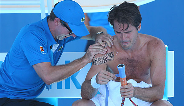 Bei den Australian Open im Januar hatte Haas schon Schulterprobleme