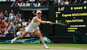 Eugenie Bouchard war im Finale von Wimbledon gegen Petra Kvitova chancenlos