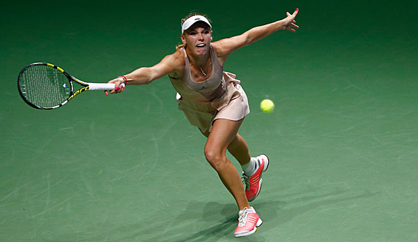 Caroline Wozniacki gewann ihr Auftaktmatch gegen Maria Sharapova