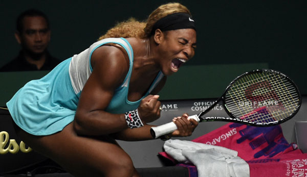 Serena Williams hat die Auftaktpartie in Singapur gewonnen