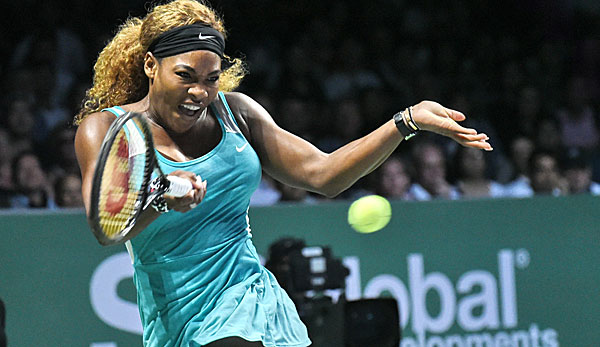 Serena Williams musste lange kämpfen, doch nun steht sie im Finale in Singapur
