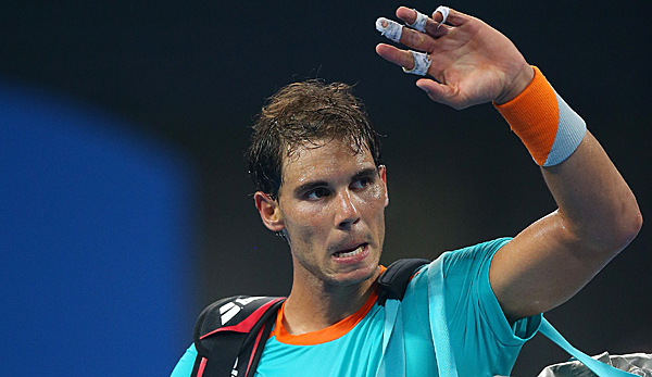 Für Rafael Nadal ist, gehandicapt von einer Blinddarmentzündung, das Turnier bereits Geschichte