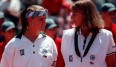 Anke Huber und Steffi Graf gewannen 1992 Seite an Seite den Fed Cup