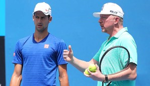 Novak Djokovic (l.) und Boris Becker (r.) arbeiten seit Ende 2013 zusammen