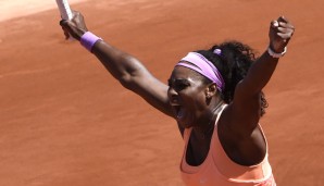 Gewohnt emotional feierte Serena Williams jeden Satzgewinn