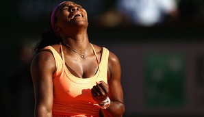 Serena Williams lässt ihrer Freude über den Finaleinzug freien Lauf