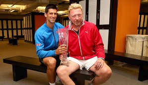 Unter Boris Becker gewann Djokovic 2015 drei Grand-Slam-Titel