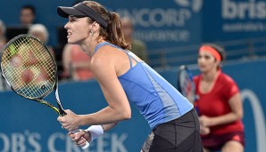 Martina Hingis triumphierte an der Seite der Inderin Sania Mirza im Doppel in Australien