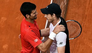 Novak Djokovic (l.) und Andy Murray stehen sich im French-Open-Finale 2016 gegenüber