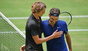 Alexander Zverev besiegte Roger Federer im Halbfinale von Halle