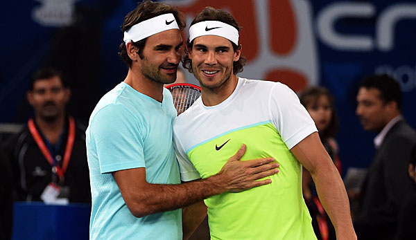 Roger Federer und Rafael Nadal trafen insgesamt 34 mal auf der Tour aufeinander