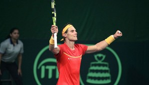 Rafael Nadal ist mit seinem Land in die Weltgruppe zurückgekehrt