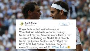 Zum zwölften Mal steht Federer im Wimbledon-Finale. Er schlägt besser auf, aber - Achtung! - ist seinem Gegner auch in den langen Rallys überlegen.