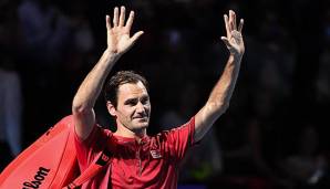 Roger Federer greift beim Hallenturnier in seiner Heimatstadt Basel nach seinem zehnten Titel.