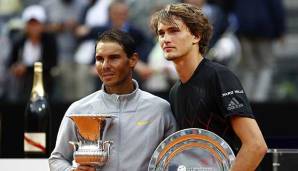 Alexander Zverev und sein Angstgegner: Der Deutsche verlor alle fünf bisherigen Matches gegen Rafael Nadal.