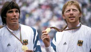 Michael Stich und Boris Becker wurde 1992 Olympiasieger im Doppel.