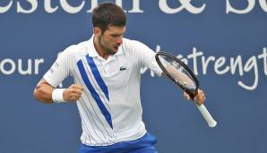 Novak Djokovic bejubelt seinen 35. Sieg bei einem Masters-Turnier.