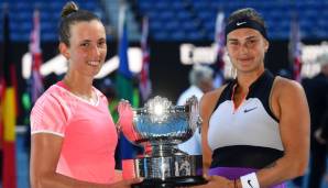 Elise Mertens und Aryna Sabelanka haben das Doppel der Australian Open gewonnen.