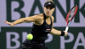 Die frühere Wimbledonsiegerin Angelique Kerber (Kiel) steht beim WTA-Turnier in Indian Wells im Achtelfinale.