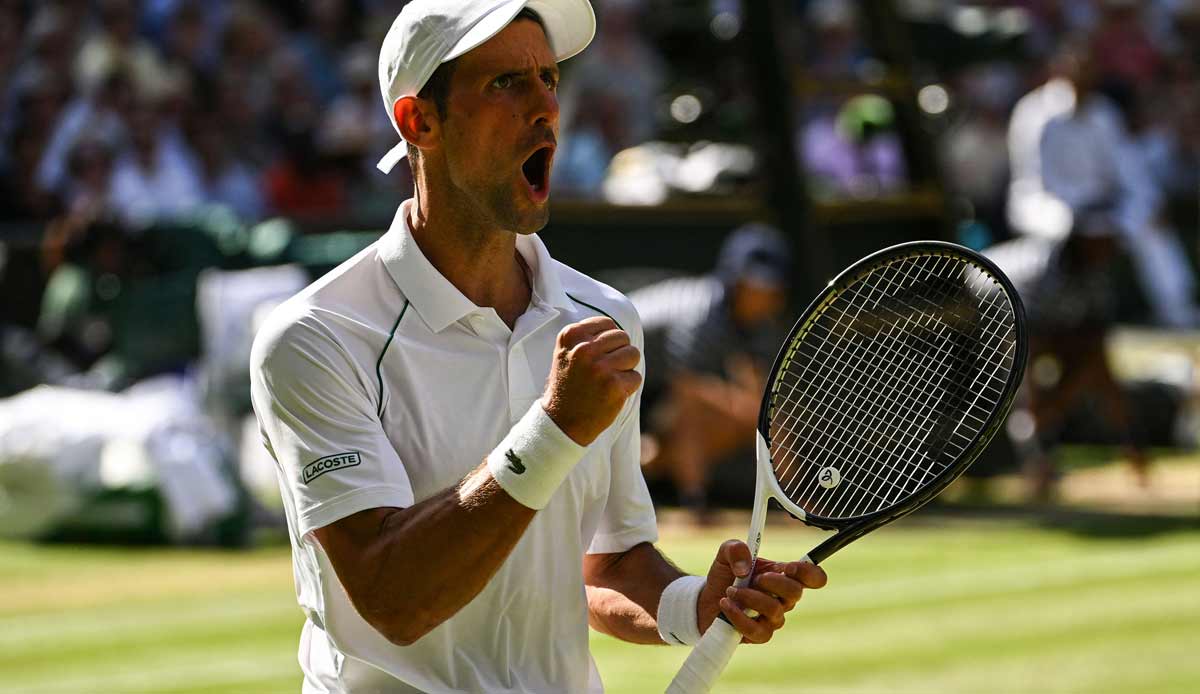 Novak Djokovic zum achten Mal im WimbledonFinale