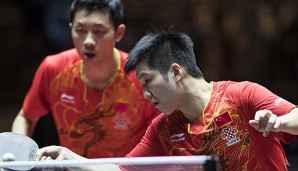 Xu Xin zog mit seinem Landsmann Fan Zhendong ins Finale des Herren-Doppels ein