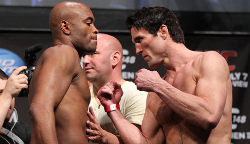 Wenn Blicke töten könnten: Anderson Silva und Chael Sonnen treffen bei UFC 148 aufeinander