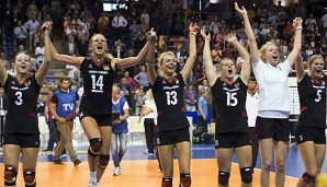 Die deutschen Volleyballerinnen können sich über den zweiten 3:0-Sieg gegen Polen freuen