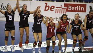 Die Volleyballerinnen feierten einen ungefährdeten 3:0 Sieg gegen Belgien