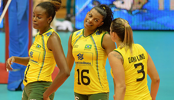Die Brasilianerinnen haben gut lachen: Sie sind vorzeitig im Halbfinale