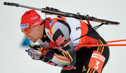 Michael Greis verpasste beim Weltcup in Hochfilzen den Sieg nur knapp