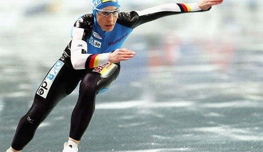 Über 1000m belegte Anni Friesinger bei der Sprint-WM in Moskau Platz zwei